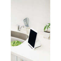 吉川国工業所 ティッシュケース 再生材 ハーフティッシュボックス スマホスタンド ホワイト 494259 1個（直送品）