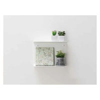 ハイロジック スチールシェルフ コの字 280x100x200mm ホワイト 59056 1個（直送品）