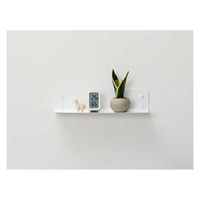 ハイロジック スチールシェルフ L字 400x100mm ホワイト 59054 1個（直送品）