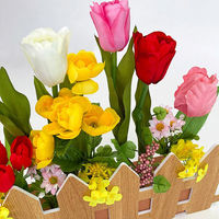 ポップギャラリー(POPGALLERY) チューリップ垣根アレンジ TE1-1401 1個（直送品）