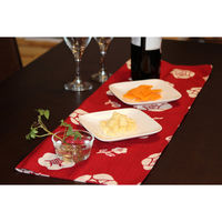 三陽商事 風呂敷 ランチクロス お弁当 50cm 中巾 京の両面おもてなし 薔薇 レッド 364252 1個（直送品）