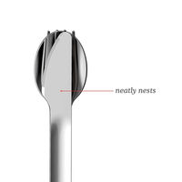 ZOKU カトラリーセット ナイフ フォーク スプーン ゾク ポケットユーテンシルセット ティール 365771 1個（直送品）