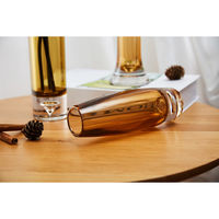 ホワイエ 花瓶 PV一輪挿しスリム ブラウン 402554 1個（直送品）