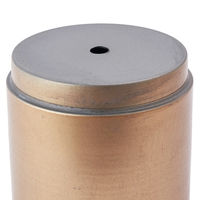 ホワイエ 植木鉢 MC円柱メタルECOポット 受け皿付き 直径12cm アンティークゴールド 416300 1個（直送品）