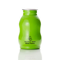 ルークラン 給水器 ループ ステンレスボトル S 350ml 犬 散歩 ペット用 グリーン 432907 1個（直送品）