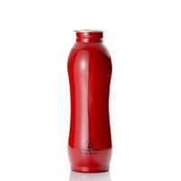 ルークラン 給水器 ループ ステンレスボトル L 750ml 犬 散歩 ペット用 レッド 432922 1個（直送品）