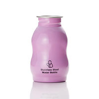 ルークラン 給水器 ループ ステンレスボトル S 350ml 犬 散歩 ペット用 ピンク 432905 1個（直送品）