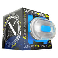 ルークラン ライト 散歩 犬 マックス&モーリー マトリックス LEDライト 夜間 ブルー 436412 1個（直送品）