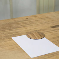 ルークラン ドアストッパー ドアリス ペーパーウェイト 木目調 すべり止め付 インディアンエボニー 449295 1個（直送品）