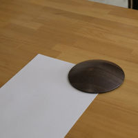 ルークラン ドアストッパー ドアリス ペーパーウェイト 木目調 すべり止め付 アメリカンウォールナット 449299 1個（直送品）