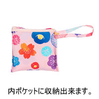 美研繊維 エコバッグ 撥水エコバッグ マチ付き ピンク 458804 1個（直送品）