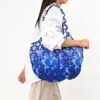 美研繊維 エコバッグ 撥水エコバッグ 綿100% 丸型 青葉 458815 1個（直送品）