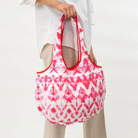 美研繊維 エコバッグ 撥水エコバッグ 綿100% 丸型 ピンク 458818 1個（直送品）