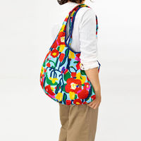 美研繊維 エコバッグ 撥水エコバッグ 綿100% 丸型 ブルーB 458820 1個（直送品）