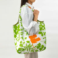 美研繊維 エコバッグ 撥水エコバッグ 綿100% マチ付き イエローグリーン 458825 1個（直送品）