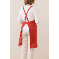 デュプリュス エプロン atelier Nuuit ウォッシュドコットン クロスエプロン ブリックレッド 464584 1個（直送品）