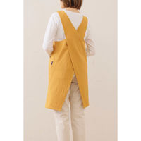デュプリュス エプロン atelier Nuuit ウォッシュドコットン クロスオーバー マスタード 464589 1個（直送品）