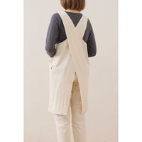 デュプリュス エプロン atelier Nuuit ウォッシュドコットン クロスオーバー ナチュラル 464590 1個（直送品）