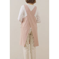 デュプリュス エプロン atelier Nuuit ウォッシュドコットン クロスオーバー ペールピンク 464597 1個（直送品）