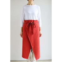 デュプリュス エプロン atelier Nuuit ウォッシュドコットン ギャルソンエプロン ブリックレッド 464607 1個（直送品）