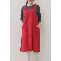 デュプリュス エプロン atelier Nuuit ワンピースエプロン レッド 464644 1個（直送品）