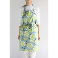 デュプリュス エプロン atelier Nuuit フラワ―プリント ショートエプロン グリーンミント 464677 1個（直送品）
