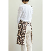 デュプリュス エプロン atelier Nuuit プリントショートエプロン ブラウン 464700 1個（直送品）