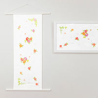 美研繊維 タオル ガーゼ 手ぬぐい 35×90cm 綿100% 椿 464958 1個（直送品）