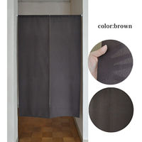 加栄レース のれん パリエ 85×150cm 防炎 日本製 ブラウン 469323 1個（直送品）