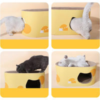 Petner ペットハウス cheese 隠れん坊ハウス 爪とぎ 猫 479866 1個（直送品）