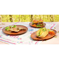 スワンソン商事 プレート アカシア 薄型プレート ラウンド 直径23cm 484306 1個（直送品）