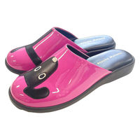 アセット スリッパ 外履きサンダル クロ 約23.5cm ピンク 485781 1個（直送品）