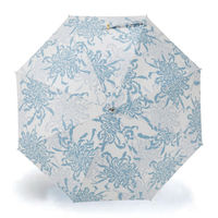 小川 日傘 河馬印本舗 長傘 晴雨兼用 手開き式 50cm 菊 486390 1個（直送品）