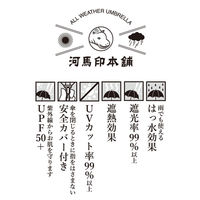 小川 日傘 河馬印本舗 2段 折りたたみ傘 晴雨兼用 手開き式 50cm 藤 486404 1個（直送品）