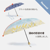 小川 日傘 河馬印本舗 折りたたみ傘 晴雨兼用 手開き式 50cm 菊 486410 1個（直送品）