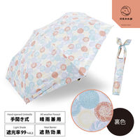 小川 折りたたみ傘 河馬印本舗 スリム 晴雨兼用 手開き式 50cm おはじき 486421 1個（直送品）