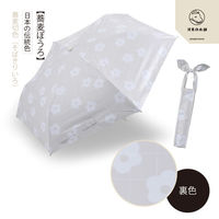 小川 折りたたみ傘 河馬印本舗 スリム 晴雨兼用 手開き式 50cm 蕎麦ぼうろ 486423 1個（直送品）