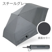 小川 折りたたみ傘 innovator 晴雨兼用 自動開閉 55cm スチールグレー 486455 1個（直送品）