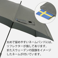 小川 長傘 innovator 晴雨兼用 ジャンプ式 65cm ホワイト×パープル 486472 1個（直送品）