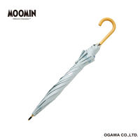 小川 長傘 晴雨兼用 ムーミン ニョロニョロ リトルミイ 50cm 手開き式 海岸 489438 1個（直送品）