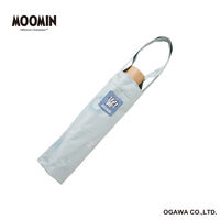 小川 折りたたみ傘 晴雨兼用 ムーミン ニョロニョロ リトルミイ 50cm 手開き式 海岸 489444 1個（直送品）