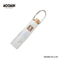 小川 折りたたみ傘 晴雨兼用 ムーミン ニョロニョロ リトルミイ 50cm 手開き式 森 489446 1個（直送品）