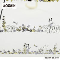 小川 長傘 雨傘 ムーミン クリア アンブレラ 59cm 手開き式 野原 489447 1個（直送品）