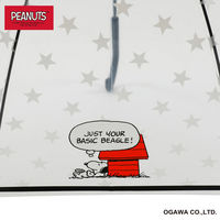 小川 長傘 雨傘 ピーナッツ クリアアンブレラ スヌーピー 59cm E 489460 1個（直送品）