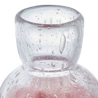 ホワイエ 花瓶 DGニキュガラス ガラス 直径9.5×高さ14.5cm クリアパープル 427297 1個（直送品）