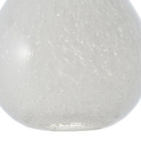 ホワイエ 花瓶 DGガラスアクビー ガラス 直径10×高さ16.5cm ホワイト 427293 1個（直送品）