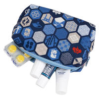 美研繊維 ポーチ オーガニックコットン 100% Sサイズ 和柄 六角 461401 1個（直送品）