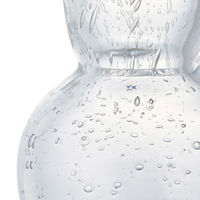 ホワイエ 花瓶 DGニキュガラス ガラス 直径9.5×高さ14.5cm クリア 427296 1個（直送品）