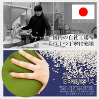 フレックス販売 ビーズクッション クッション 極小ビーズ 幅55cm ベージュ 415020 1個（直送品）