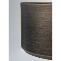 ホワイエ 花瓶 MC浅型円柱 直径20×高さ8cm ダークブラック 404080 1個（直送品）